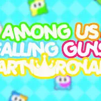 Among Us Falling Guys Party Royale скрыншот гульні