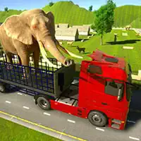 شاحنة نقل البضائع الحيوانية لعبة 3D