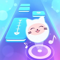 قطة الموسيقى! لعبة بلاط البيانو 3D