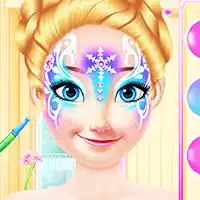Різдвяний Розпис Обличчя Принцеси скріншот гри