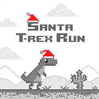 Moș Crăciun T Rex Run
