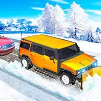 Snow Plough Jeep Simulator