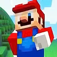 Super Mario Minecraft Runner game screenshot