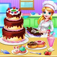 Sweet Bakery Chef Mania- Qızlar Üçün Tort Oyunları