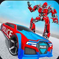 Поліцейський Автомобіль Сша Справжнє Перетворення Робота скріншот гри