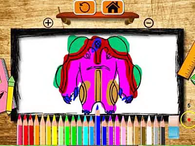 बेन 10 रंग पुस्तक खेल का स्क्रीनशॉट
