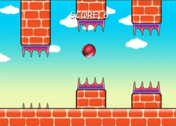 Flappy Red Ball játék képernyőképe