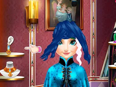 Ледена Принцеса Истински Прически екранна снимка на играта