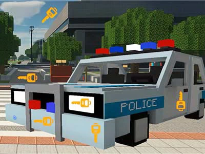 Minecraft Cars Verborgen Sleutels schermafbeelding van het spel