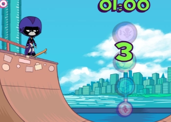 Jovens Titãs Em Ação: Rock-N-Raven captura de tela do jogo