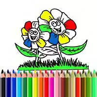방탄소년단 꽃 색칠하기
