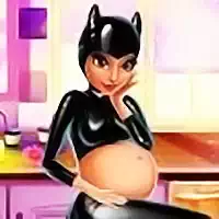 Kočičí Žena Těhotná
