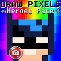 Desenhe Pixels Heroes Face