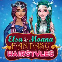 Modele Flokësh Me Fantazi Elsa Dhe Moana