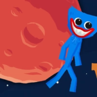 Huggy Wuggy في الفضاء لقطة شاشة اللعبة