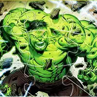 Puzzle Cu Supererou Hulk captură de ecran a jocului