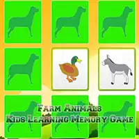 농장 동물의 기억을 배우는 아이들