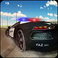 Policejní Auto Honí Řidičský Sim