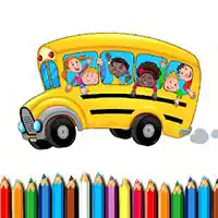 کتاب رنگ آمیزی اتوبوس مدرسه