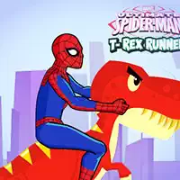 Spiderman T-Rex Runner o'yin skrinshoti