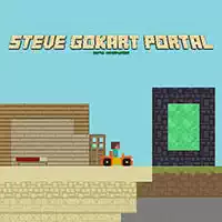 Steve Go Kart Portal στιγμιότυπο οθόνης παιχνιδιού
