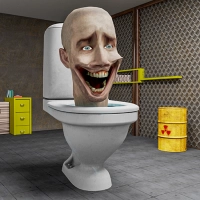 Toilettenmonster-Angriffssimulation 3D