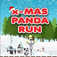 Alergarea Cu Panda De Crăciun