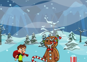 Бен 10 Різдвяний Забіг скріншот гри
