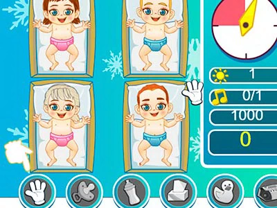 Frozen Baby Care game screenshot