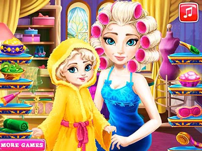 Rainha Do Gelo Mamãe Real Makeover captura de tela do jogo