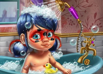 Kujdesi Për Dushin E Bebeve Ladybug pamje nga ekrani i lojës