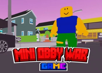 Mini Obby War Game скрыншот гульні