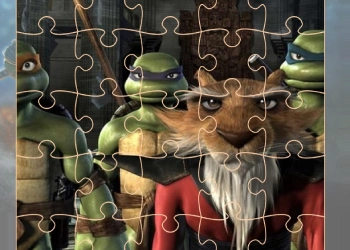 Ninja Turtles Picture Puzzle խաղի սքրինշոթ