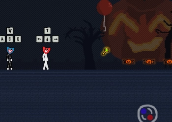 Stickman Huggy Spooky Holiday екранна снимка на играта