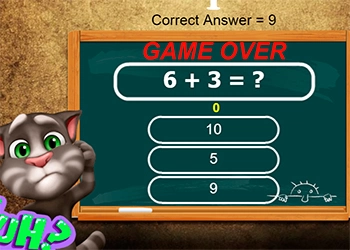 Talking Tom - Tantangan Tes Matematika tangkapan layar permainan